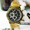 Forsining Golden Men's Mechanical Automatic Watch Racing Car Design 3 Sub Dial Date Montre-bracelet militaire Horloge Relogio Masculino Q0902