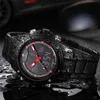Лучшие роскошные бренда мужчины военные спортивные часы мужские кварцевые светодиодные часы аналоговые часы мужские полные стальные наручные часы Relogio Masculino 210517