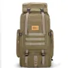 80L Large Military Bag Canvas Backpack Tactical Bags Camping Hiking Rucksack Army Mochila Tactica Travel Molle Unisex Outdoor Y0721