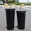 17oz Coffee Cups with Lid and Straw Travel Mug 25oz Stainless Steel Tumbler Vacuum Insulated Car Drinking Cups colorful