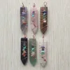 Pfeilspitze Chakra Reiki Heilung Pendel Charms Natursteine Anhänger Amulett Kristall Meditation für Männer Frauen Schmuckherstellung Großhandel