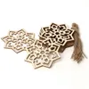 Ramadan ornamento in legno decorazione del partito Eid Mubarak musulmano luna stella pendente ornamenti artigianali per al-Fitr ZYY854