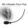 NXY Adult toys 34cm Long Inflatable Male Uretral Dilator Silicone Penis Plug Catheter Prostate Massager Masturbation Sex Toys BDSM for Men 1207