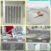 Free shipment to door US ETL UL NSF double 55cm pans kitchen gelato fried ice cream machine roll machine with refrigerant