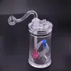 Wholesale mini glass Hookah Acrylic Bongs Shisha Plastic Smoking Water oil rig bong Set With silicone straw