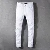 2021 Jeans de diseñador para hombre Desgastados Ripped Biker Slim Fit Motocicleta Denim para hombres Moda de calidad superior jean Mans Pantalones para hommes # 556