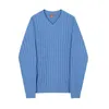 IEFB Höst och vinter förtjockad V-Neck Sweater Mäns lösa koreanska mode Mäns lösa orsakssamband Kintted Pullover toppar 9Y5896 210524