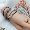 100% 925 zilver rose goud vrouwen lederen armband fits voor pandora stijl Europese sieraden charme rode armbanden Valentijnsdag cadeau