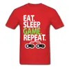 Uyku Yiyin oyunu Z Ünitesi Baskılı Tshirt Oyun Mektup PC Denetleyicisi Oyun Gamer Erkekler için Saf Pamuk En T-Shirt 210324