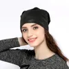 Beanie/Skull Caps Geebro Women's Bronzing Slouchy Beanies Spring Casual Polyester Metallic Color Hats Ladies Fashion Skullies Bonnet Delm22