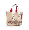 Kvinnor Luxurys shoppingväskor RedBottom Designer Handväskor Totes Composite Small Handbag Canvas Purse Axel2949