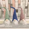 New Plush Christmas Decorations Gnomes family Gift Scene Layout with Lights Ornaments for Tree Home Nordic Plush Elf Doll Balls Decoration