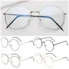 Sonnenbrille Ultraleicher Metall Anti Blue Light Gläses Frauen Männer Vintage Round Brille Augenschutz Strahl blockieren Computerbrillenbrillen