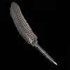 깃털 딥 분수 펜 퀼 비스듬한 펜 멋진 폰 서예를위한 조각 된 금속 빈티지 2021 선물