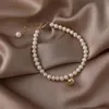 Fios de miçangas de design nostálgico garota imitação simples pérola de personalidade retrô de pulseira artesanal para mulheres joalheria de moda Fawn22