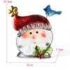 Świeczki Uchwyty Christmas Candlestick Uchwyt Kupiony Żelazo Santa Claus Snowman Ozdoby Rzemiosła Ślub Xmas Dekoracje