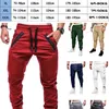 Pantaloni casual multitasche solidi da uomo Pantaloni sportivi da jogging taglie forti S-3xl W220307