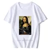 Men039s tshirts Mona Lisa Harajuku estetiska roliga t -shirt kvinnor vintage grunge tshirt 90s tshirt mode streetwear topp tee 7433630