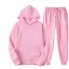 Mężczyźni Kobiety 2 Set 2021 Jesień Zima Running Dressuit Bluza z kapturem Casual Nosić Outfits Pary Gym Jogging Sportowy garnitur Y1221