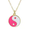 Pendant Necklaces Chinese Style Black And White Tai Chi Necklace For Women All-Match Trend Hip-Hop 2021 Latest Multi-Color Optional