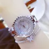 Horloge vrouwen luxe merk mode rose goud diamant dames polshorloges kristal vrouwelijke horloges voor vrouwen relogio feminino 210527