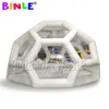 3/4m dia PVC Customized size Inflatable football bubble house, soccer structure transparent large luxury Camping Tent