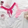 Lace Hollow Butterfly G Strings Line Waist See Through Women Panties T Back Briefs Sexy Underwear Woman Clothes Black Red