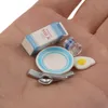 1 ensemble 1/12 échelle Miniature maison de poupée lait oeuf petit déjeuner ensemble pour Mini poupée nourriture jouer enfants cuisine ensemble accessoires jouets