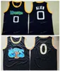 Alien 0 Space Jam Movie Basketball Jersey Monstars Tune Squad Black 100% zszyty film koszykówki