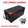 Gtk Rechargeable 12.8V 12V 250ah lifepo4 battery pack with BMS for storage Solar Power System RV EV solar street light Camping car