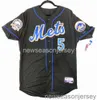 Costura #5 David Wright Cool Base Jersey Anniversary Patch Men Women Youth Baseball Jersey XS-5xl 6xl