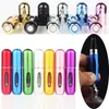 5ml perfume bottle makeup spray self pump rechargeable Aluminum Mini Parfum bottling DHL free