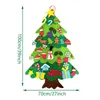 DIY Felt Christmas Tree Merry Christmas Decorations For Home Cristmas Ornament Xmas Navidad Gifts Santa Claus Year Tree 211109