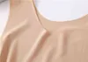 Ropa mujer novo colete tops sexy sem mangas colheita parte superior de gelo de gelo tanque de seda feminino t-shirt camisa de fundo sem costura roupa interior 5xl y220304