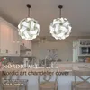 Лампы чехлы Shades DIY головоломки Nordic современные минималистские украшения столовая живущая среда люстра светильник оттенок водонепроницаемый