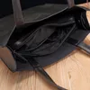 Evrak Çantaları Yumuşak Deri Dizüstü Erkek Çanta Çanta Siyah Moda Tote Kadın Erkek Seyahat Rahat Evrak Çantası Ofis Çantaları