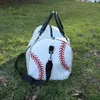 Бейсбольная сумка для путешествий оптовые бланки большие мощности кружевные базеболы Duffel Stripes Custom Design Стадион Стадион Сумка на выходных.