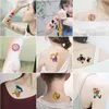 30 stuks/set Cartoon Tijdelijke Tattoo Sticker Gekleurde Tekening Bloem Leuke Kinderen Body Tatoo voor Vrouwen Mannen Decal