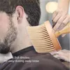 Pescoço Espanador Escova Profissional Cabelo Macio Cabelo De Madeira Levante Limpeza Escovas Barbeiro Salon Ferramenta Acessório DD739