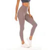 2021 Womens Stylist Lu High Yoga Byxor Leggings YogaWorld Women Workout Fitness Set Wear Elastic Lady Full Tights Solid