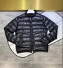 Mężczyźni Stoi Collar Down Coat Miękkie Ciepłe Podwójne Zipper Slim Design Kurtka Wodoodporna Parkas Czarny rozmiar 12345