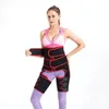 Damen-Taillentrainer, Körperformer, doppelte Kompression, 3-in-1-Formung, Po-Heber, Schweißabnahme, verstellbarer Bund, Oberschenkel, hohe Taille, Bauch, Legging-Gürtel