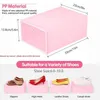 6 colors thick clear plastic shoe box dustproof Moisture-proof shoes Storage Box candy color Simple drawer style shoe box