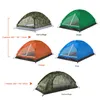 Tente de camping pour 2 personnes monocouche, sac à main de camouflage portable pour l'extérieur, randonnée, voyage, sac à dos léger 220216