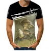 T-shirt da uomo con stampa 3D da pesca T-shirt da uomo a maniche corte moda Harajuku T-shirt unisex da streetwear estiva Sostenere l'OEM