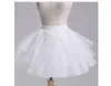 2022白または黒の短いペチコート2021女性Aライン3レイヤーウェディングドレスのアンダースカートJupon Cerceau Mariage