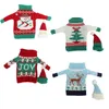 Christmas Wine Bottle Cover Champagne Sweater Snowman,Reindeer,JOY,Xmas Tree Decorations Table Ornaments XBJK2109