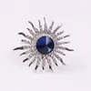 BLING BLAUWE SERVING RING HOUDER DIAMANT