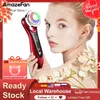 AmazeFan EMS Beauty Instrument Face Lifting Heat Red Blue Light Cleaner Deep Cleansing Home Skin Care Device Massager 220216