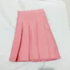 Skirts Summer Women 2022 Plaid High Waist Stitching Student Pleated Cute Sweet Girls Dance Mini With Zipper XS-3XL